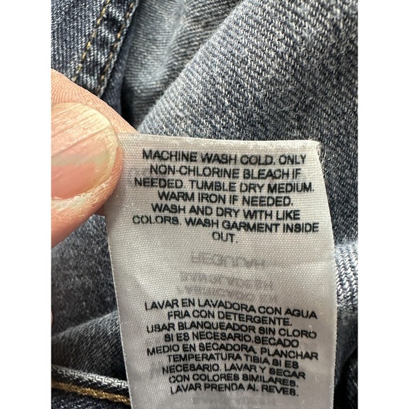 Denizen 236 Jeans Mens 34x30 Blue Regular Fit Straight Leg Denim YKK Zipper - Picture 4 of 14